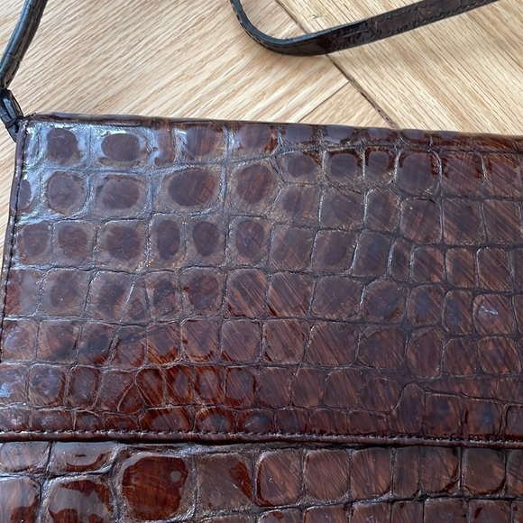 𝅺BCBG faux croc clutch - Picture 12 of 13